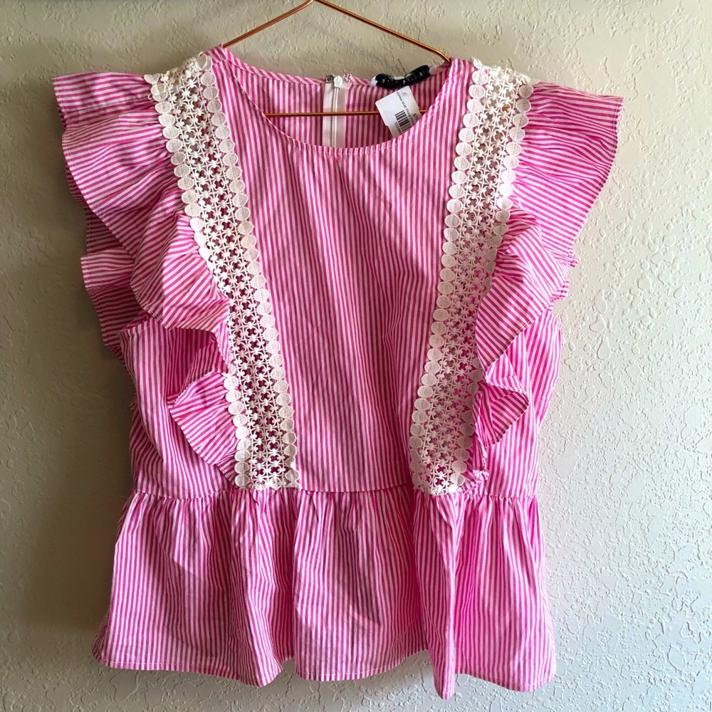 English Factory peplum top